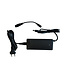 Carregador 48 volts 2A, GX16 de 3 pinos + conector redondo para baterias de chumbo