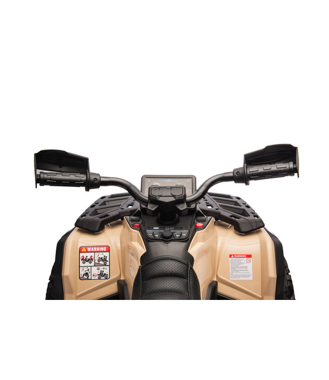 CAN-AM Outlander 2 places, 4x4, Quad 24 volts avec pneus en caoutchouc et siège en cuir