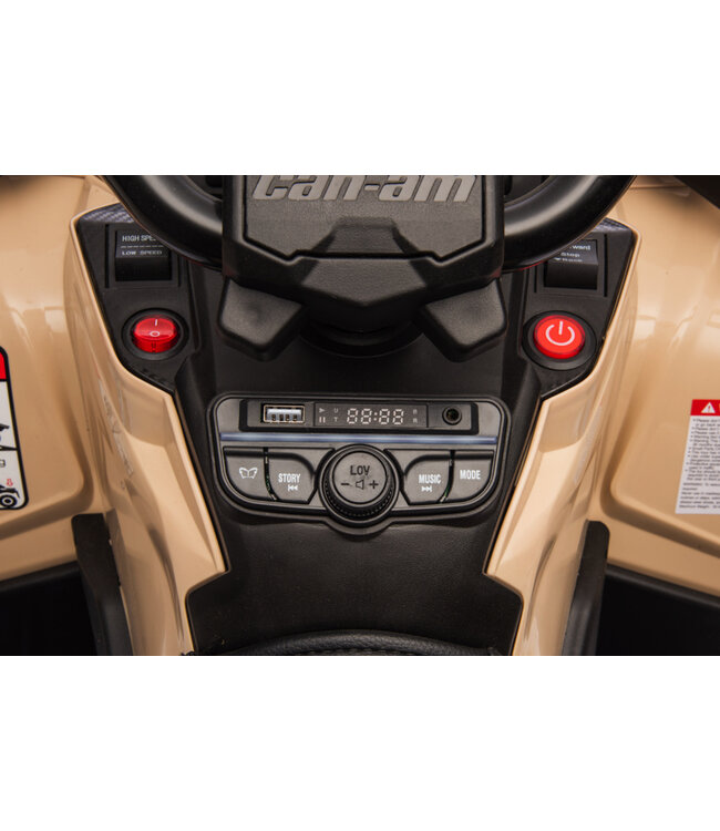 CAN-AM Outlander 2-Sitzer, 4x4, 24 Volt Quad mit Gummireifen und Ledersitz