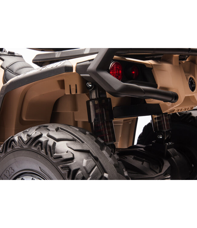 CAN-AM Outlander biplaza, 4x4, Quad 24V con neumáticos de goma y asiento de cuero