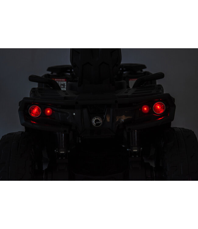 CAN-AM Outlander de 2 lugares, 4x4, Quad 24V com pneus de borracha e assento de couro