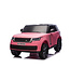 Range Rover biplaza, coche eléctrico infantil de 24 voltios, pantalla MP4, neumáticos de goma, asiento de cuero