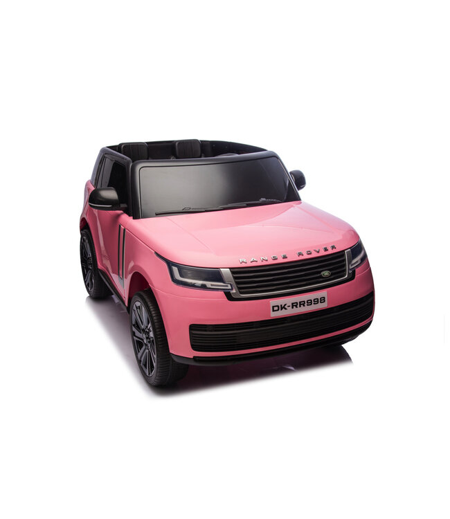 2-persoons Range Rover, 24 volt elektrische kinderauto, MP4-scherm, rubberen banden, leder zitting