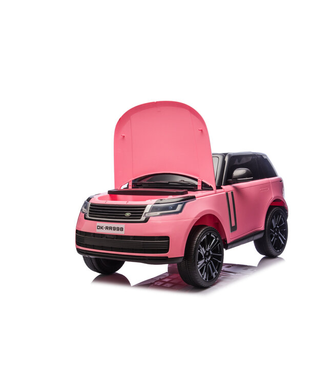 Range Rover de 2 lugares, carro elétrico infantil de 24 volts, ecrã MP4, pneus de borracha, banco de couro