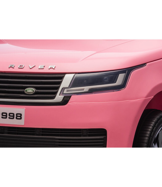 2-persoons Range Rover, 24 volt elektrische kinderauto, MP4-scherm, rubberen banden, leder zitting