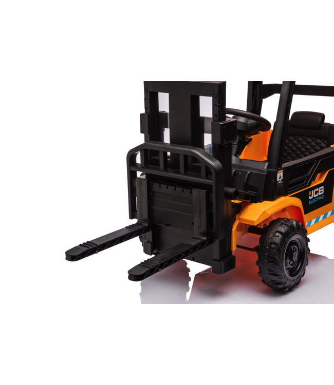 Empilhadeira elétrica JCB para crianças – 12V com verdadeira função de elevação e condução