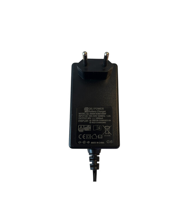 Chargeur 36 V 1 A avec connecteur rond pour batteries au plomb