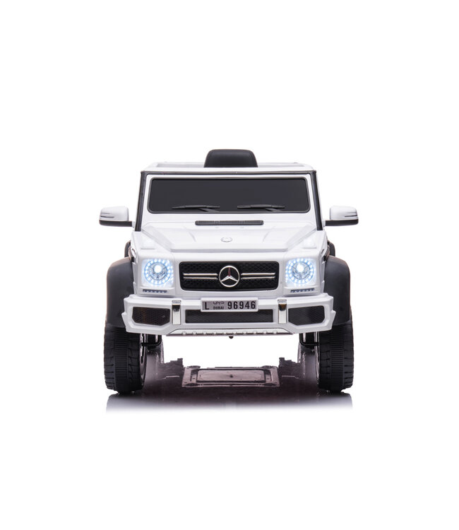 Mercedes-Benz G63 6x6, 12v med gummidæk og meget mere!