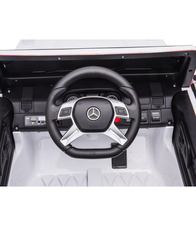 Mercedes-Benz G63 6x6, 12v med gummidæk og meget mere!