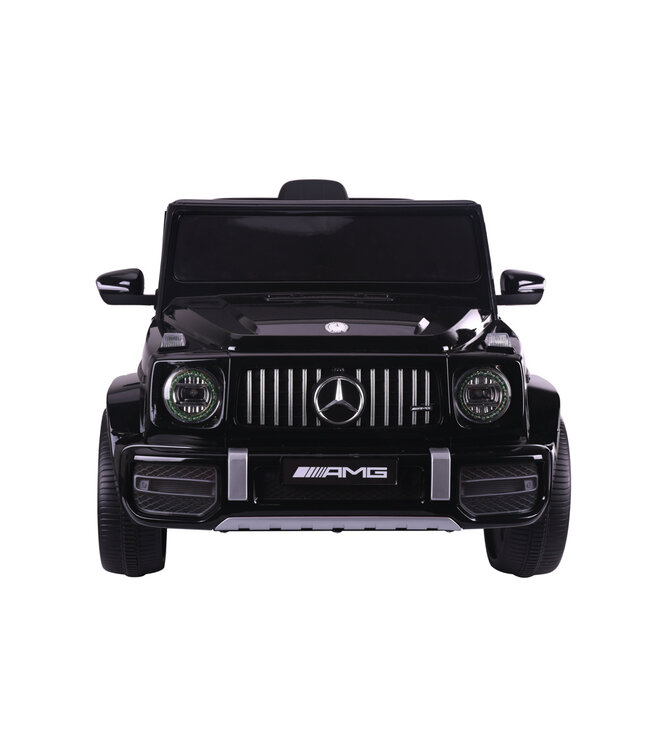 Mercedes G63, voiture à batterie pour enfants de 12 volts, pneus en caoutchouc, siège en cuir et plus encore !