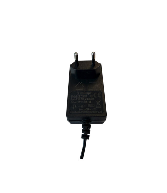 Peg Perego 12 volt 1000 mA (1A) oplader met ronde plug voor lithium accu's