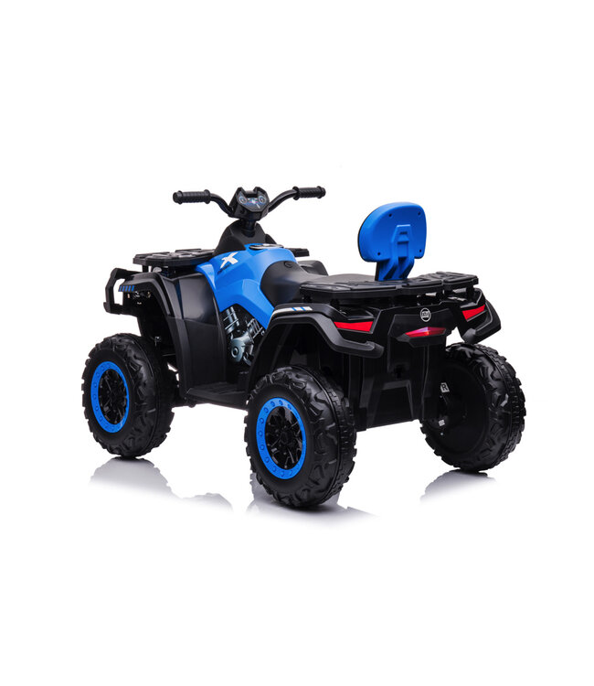 Quad électrique Lithium 24 volts, 4 moteurs, pneus en caoutchouc, siège en cuir et plus encore !