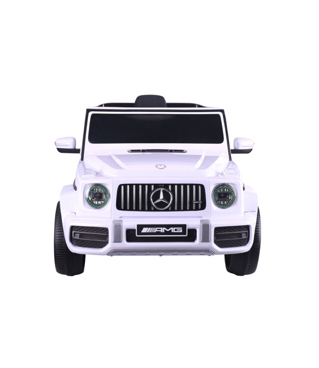 Mercedes G63, carro infantil elétrico de 12 volts com bateria de lítio, pneus de borracha, banco de couro e muito mais!