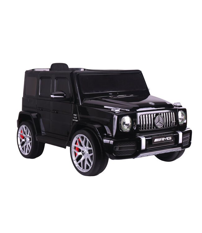 Mercedes G63, carro infantil elétrico de 12 volts com bateria de lítio, pneus de borracha, banco de couro e muito mais!
