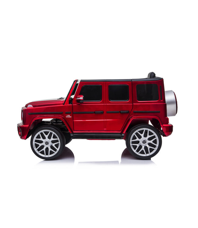 Mercedes G63, carro infantil elétrico de 12 volts com bateria de lítio, pneus de borracha, banco de couro e muito mais!