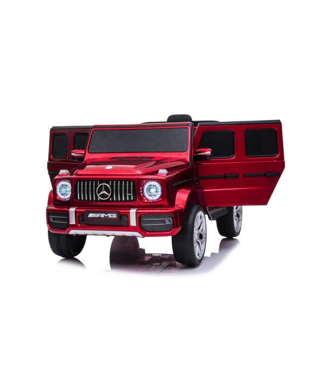 Mercedes G63, carro infantil elétrico de 12 volts com bateria de lítio, pneus de borracha, banco de couro e muito mais!