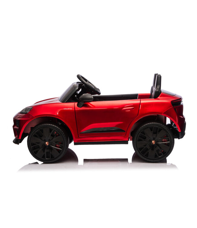 Porsche Macan Turbo, coche eléctrico para niños con batería de litio, módulo de música, neumáticos de goma y mucho más.