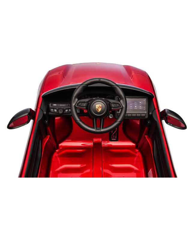 Porsche Macan Turbo, coche eléctrico para niños con batería de litio, módulo de música, neumáticos de goma y mucho más.