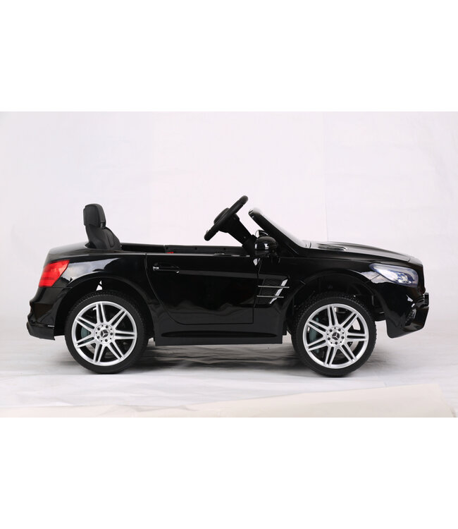 Mercedes SL500, carro elétrico infantil de 12 volts com uma bateria de lítio, pneus de borracha, banco em pele sintética e muito mais!