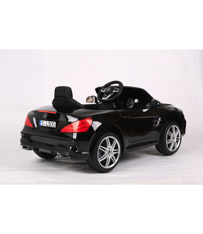 Mercedes SL500, carro elétrico infantil de 12 volts com uma bateria de lítio, pneus de borracha, banco em pele sintética e muito mais!