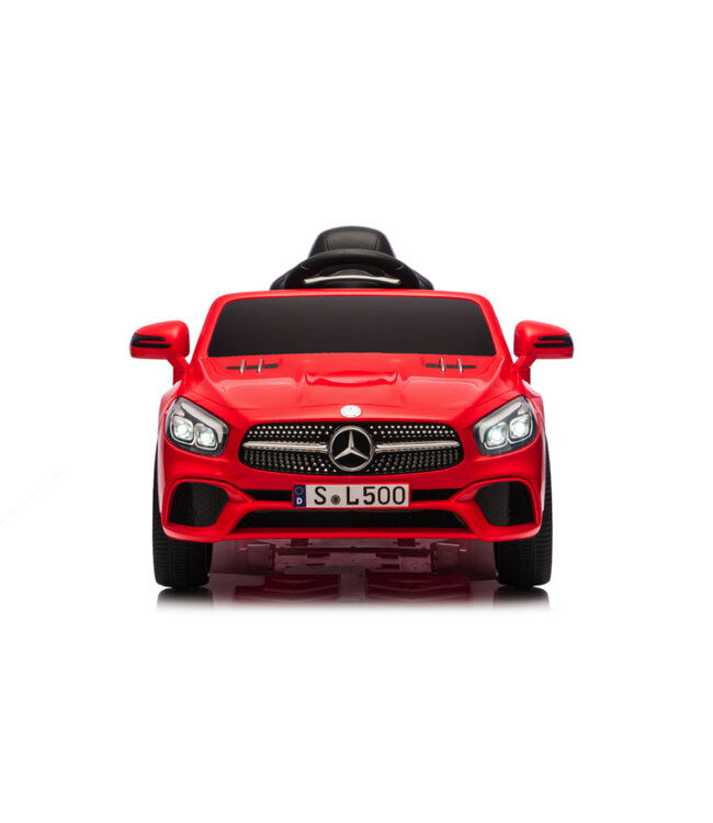 Mercedes SL500, carro elétrico infantil de 12 volts com uma bateria de lítio, pneus de borracha, banco em pele sintética e muito mais!