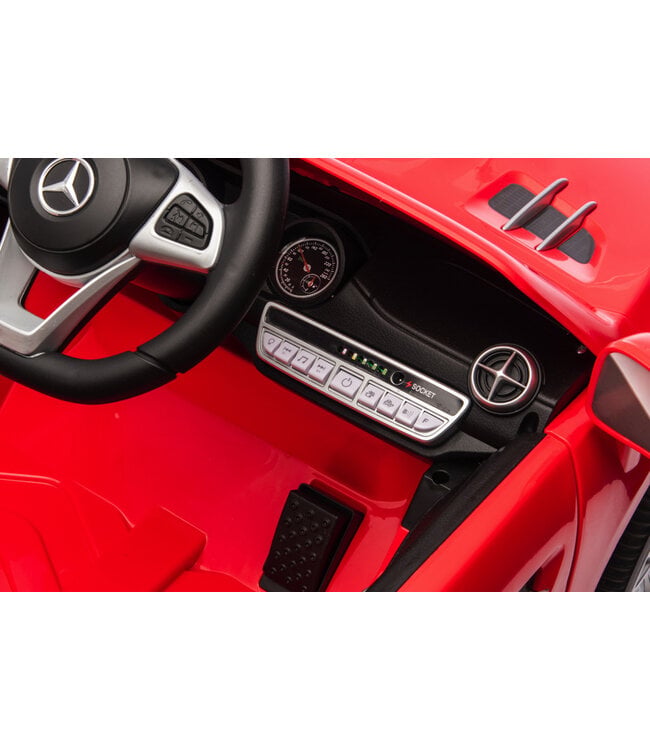 Mercedes SL500, carro elétrico infantil de 12 volts com uma bateria de lítio, pneus de borracha, banco em pele sintética e muito mais!