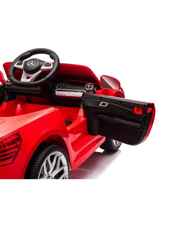 Mercedes SL500, 12-Volt Elektro-Kinderauto mit einem Lithium-Akku, Gummireifen, Kunstledersitz und mehr!