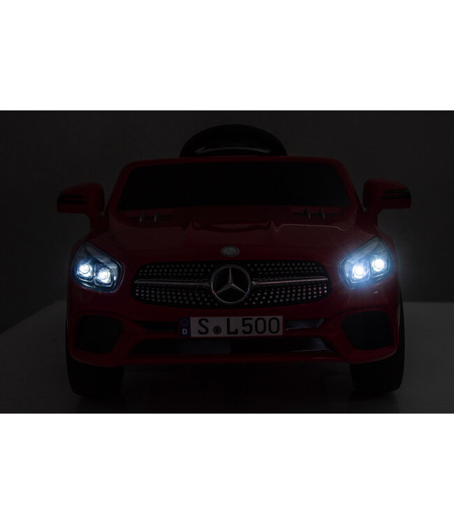 Mercedes SL500, carro elétrico infantil de 12 volts com uma bateria de lítio, pneus de borracha, banco em pele sintética e muito mais!