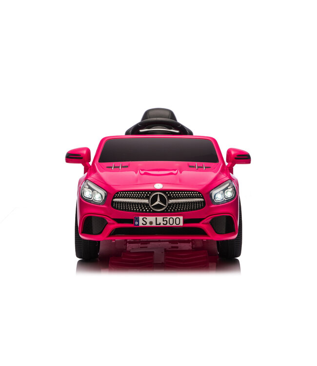 Mercedes SL500, carro elétrico infantil de 12 volts com uma bateria de lítio, pneus de borracha, banco em pele sintética e muito mais!