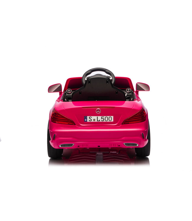 Mercedes SL500, 12-Volt Elektro-Kinderauto mit einem Lithium-Akku, Gummireifen, Kunstledersitz und mehr!
