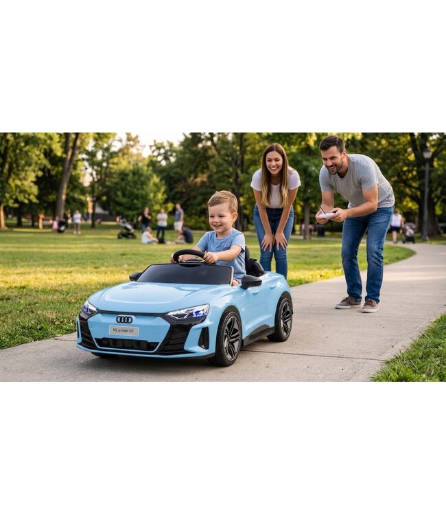 Audi RS e-tron GT, um veículo elétrico infantil de 12 volts com módulo de música e muito mais!