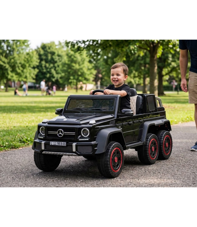 Mercedes-Benz G63 6x6, 12v with rubber tires and more!