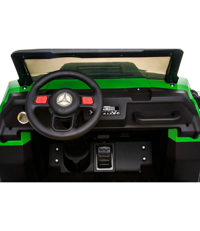 Farm Gator, 24V Elektro-Kinderauto, 2-Sitzer, 4WD, Gummireifen, Ledersitz