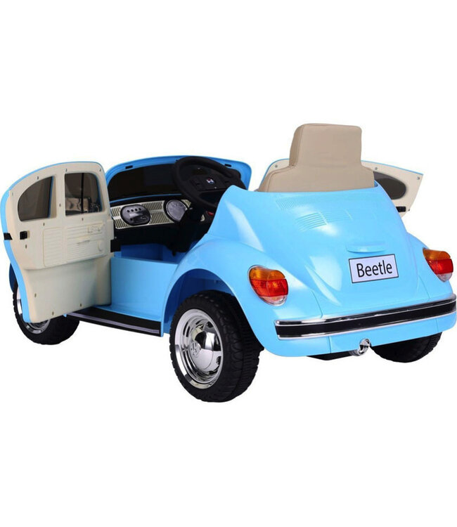 Volkswagen Beetle Oldtimer, voiture électrique pour enfants 12 volts avec pneus en caoutchouc et plus encore !