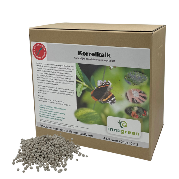 Innogreen Korrelkalk | NW 50, CaO 45% | Kleinverpakking