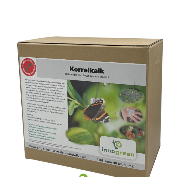 Innogreen Korrelkalk | NW 50, CaO 45% | Kleinverpakking