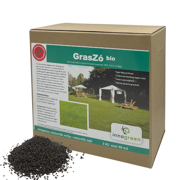 Innogreen GrasZó | NPK 9-3-9 + 3 Mgo met humifirst | Kleinverpakking