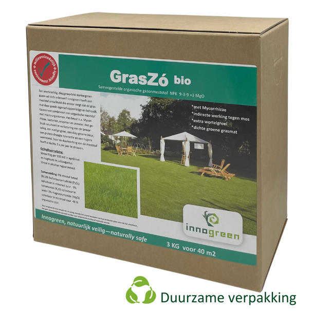 Innogreen GrasZó | NPK 9-3-9 + 3 Mgo met humifirst | Kleinverpakking