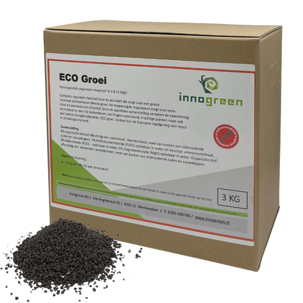 Innogreen ECO Groei | NPK 8-3-8 + 2 MgO | Kleinverpakking