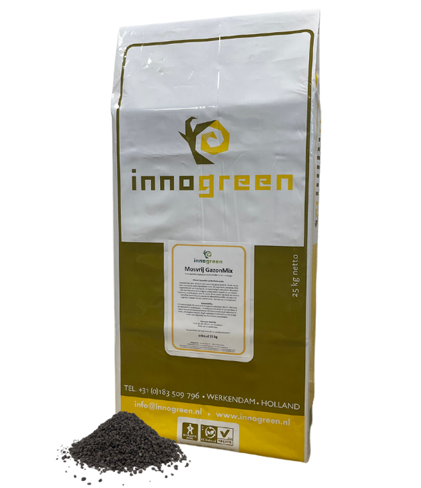 Innogreen Mosvrij gazonmix | NPK 6-2-20 + 3 MgO 