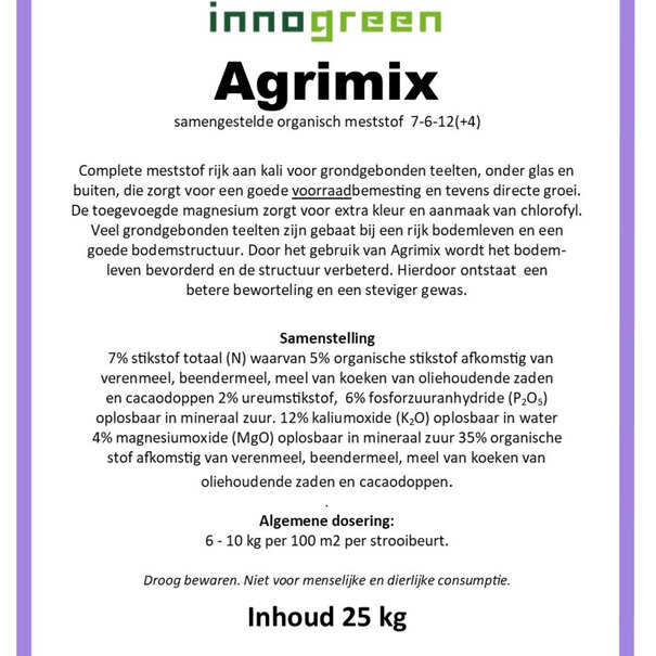Innogreen Agrimix | NPK 7-6-12 + 4 Mgo