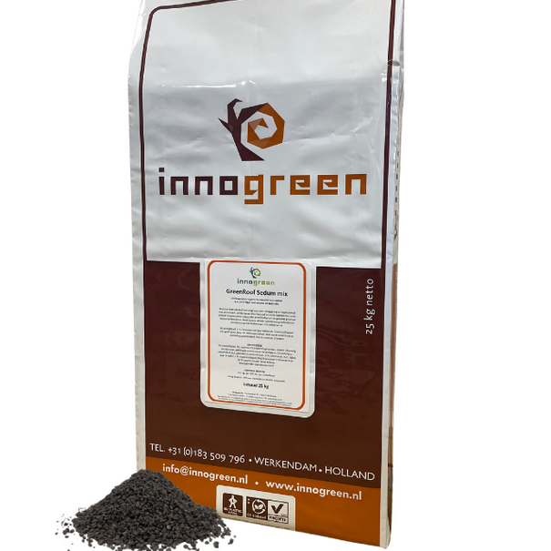 Innogreen Greenroof Sedum-mix 25kg | NPK 4-3-13 + 3MgO + bacteriën