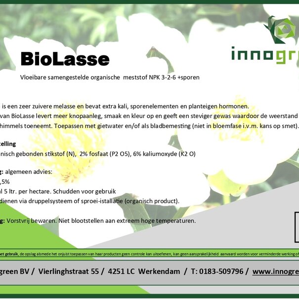 Innogreen Biolasse | NPK 3-2-6