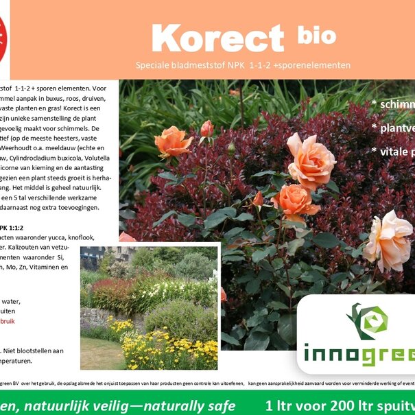 Innogreen Korect | NPK 1-1-2 | Kleinverpakking