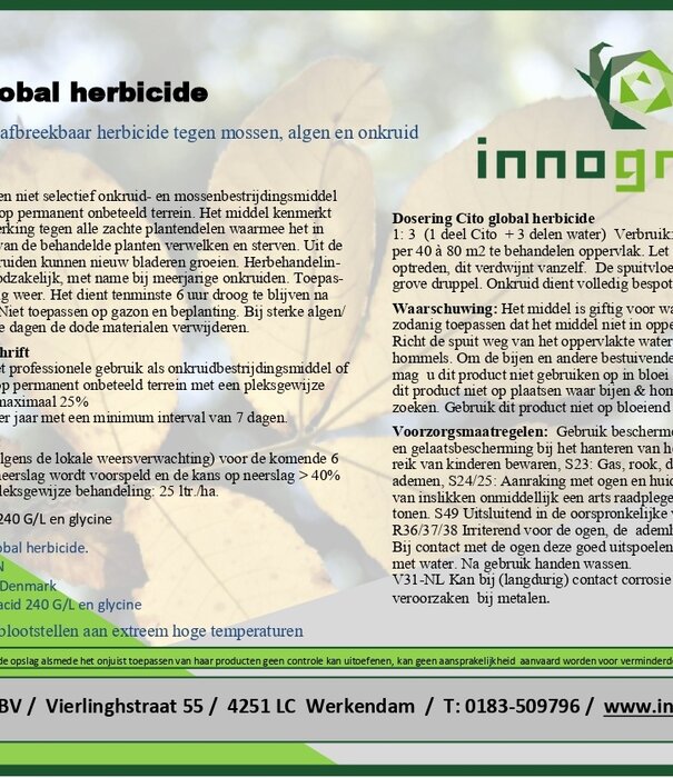 Innogreen Cito global herbicide