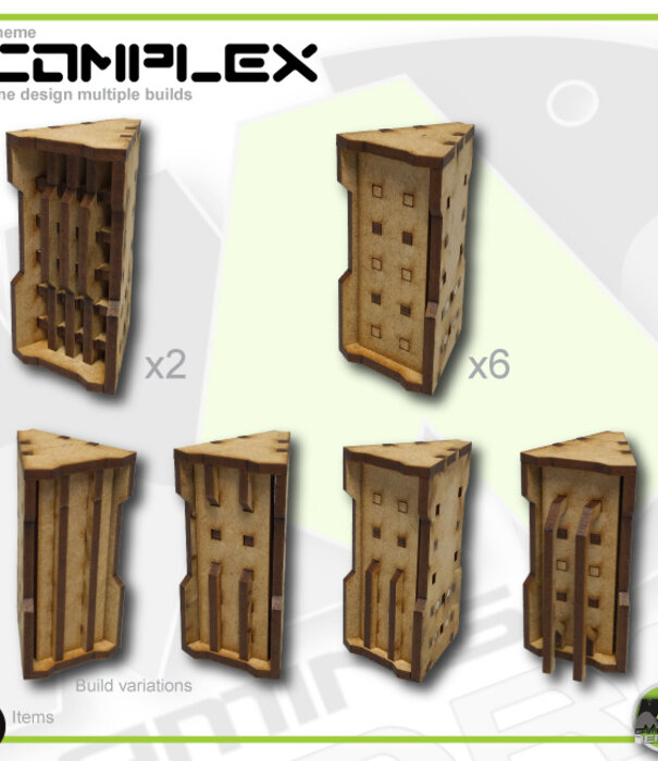 Complex 3D 45 Degree 3D (12pk)