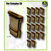 Small Wall End 3D (18pk)