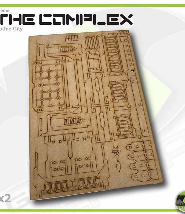 Complex Sky Bridge Walkway Large Wall Connection (Gothic Style)