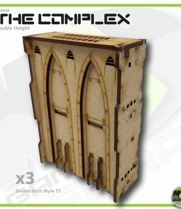 Complex Double Height Large Wall Filled Double Arch T3