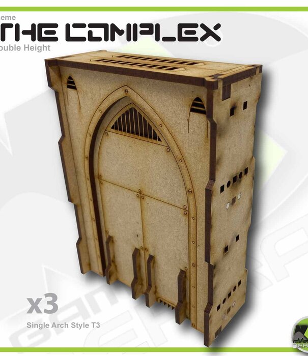 Complex Double Height Large Wall Filled Single Arch T3
